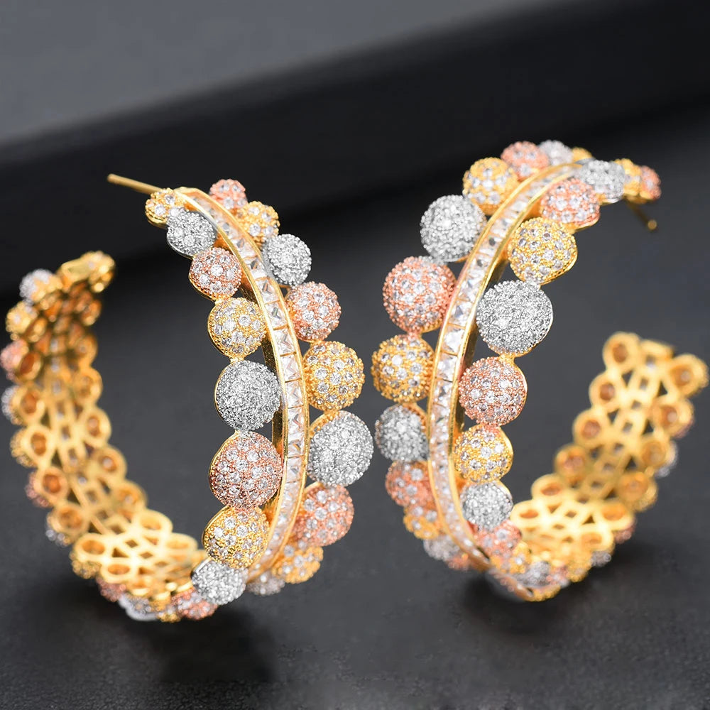 Luxury Big Hoop Earrings. - Jewelryagile 