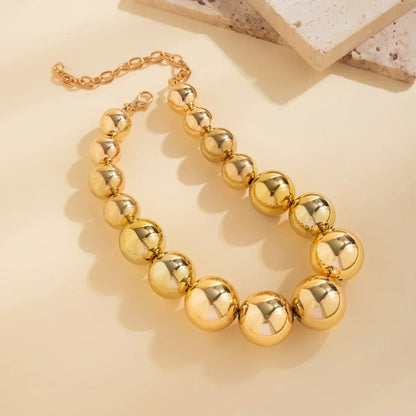 Big Ball Bead Chain Necklace