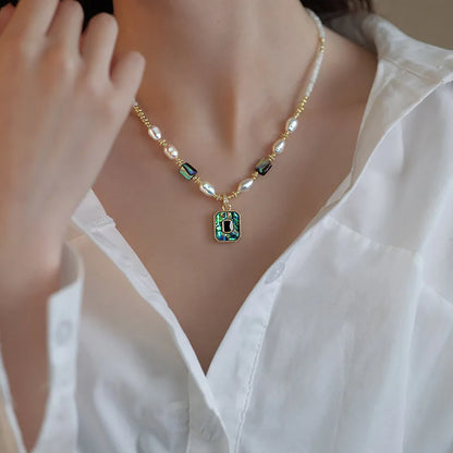 Pendant 100% Natural Pearl 14K Gold Necklace For Women . - Jewelryagile 