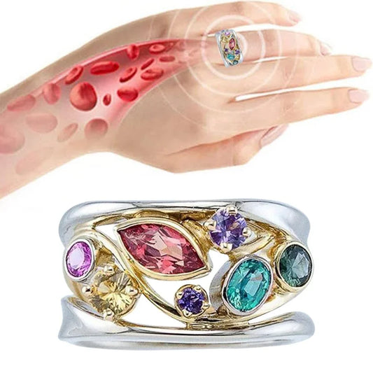 Women Magnetic Therapy Ring, Ring for Weight Loss Lymph Drainage.