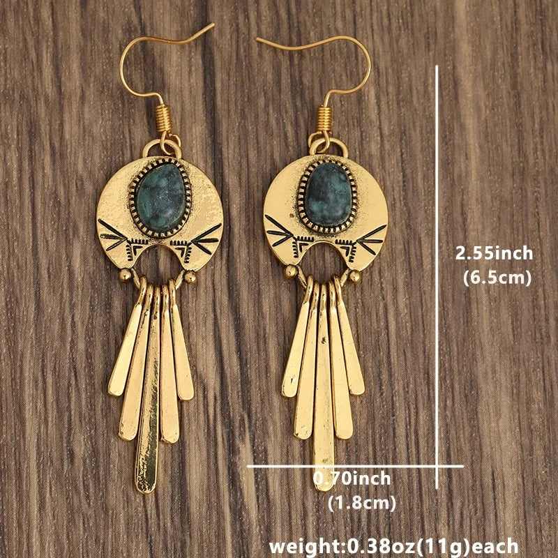 Turquoise Inspired Elegant Earrings. - Jewelryagile 