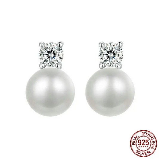 Pearl Stud Earrings,